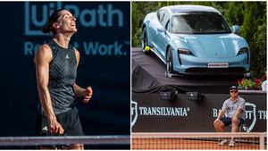 Andreea Petkovic, savuroasă la festivitatea de premiere a turneului WTA de la Cluj: „Am câștigat mașina asta?"