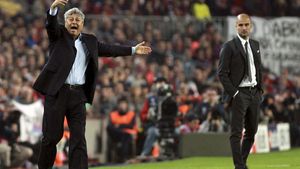 "Bătrânul" Lucescu, subordonat de "puștiul" Pep! BarÃ§a a pasat de două ori mai mult!** Vezi cifrele DEZASTRULUI!