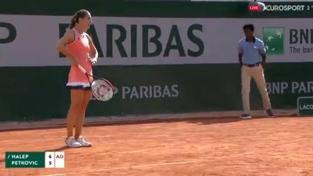 Așa îți lași adversara fără cuvinte! VIDEO | Defensiva Simonei la superlativ: punctul fabulos cu care Halep a închis primul set cu Petkovic