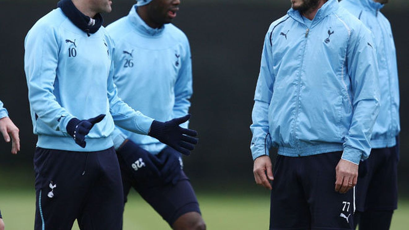 FOTO Beckham, la primul antrenament cu Tottenham!** Șefii londonezi se luptă să-l convingă să și joace