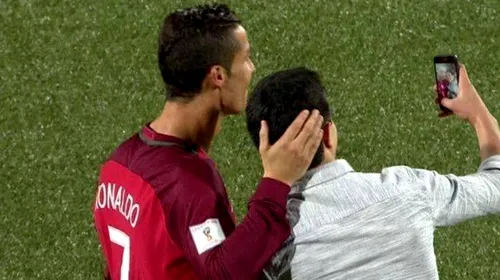 VIDEO | „Intrusul” de pe teren s-a îndreptat către Ronaldo. Cum a reacționat portughezul. Faza acestei etape din preliminariile Campionatului Mondial