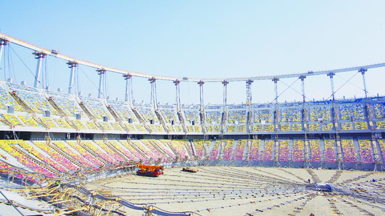 De ce nu mai zâmbiți, dom'' primar?** "Stadionul va fi gata la timp! Bani vor fi suficienți"