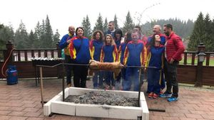 Hristos a înviat! Judokanii români au petrecut Paștele împreună și au avut alături de ei un campion european :)