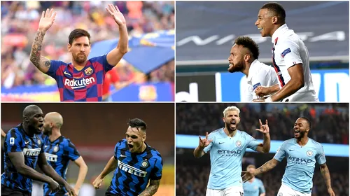Trei formule de start indestructibile, cu Leo Messi în atac! Cum ar arăta PSG, Manchester City și Inter cu starul argentinian în primul 11