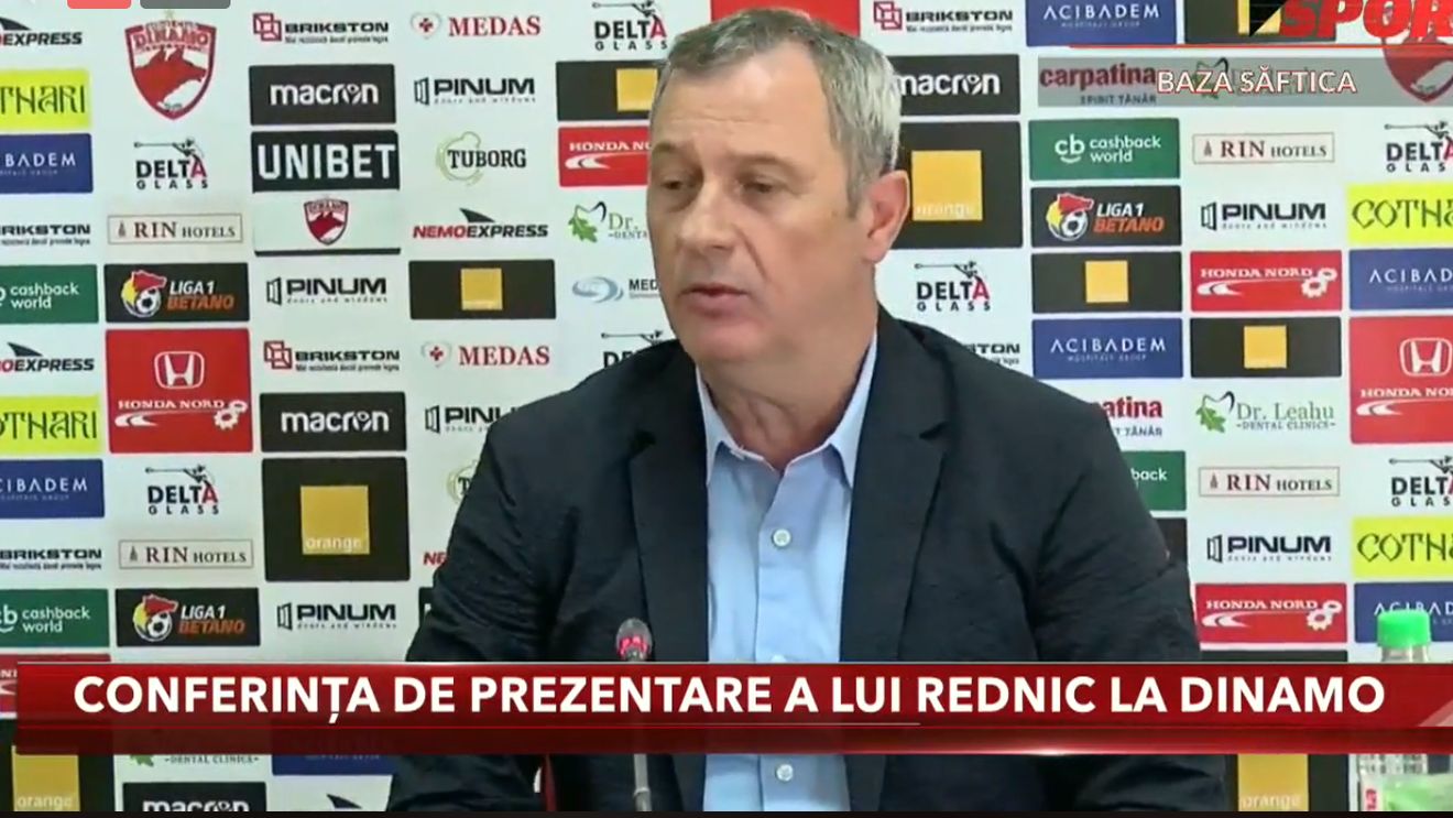 Rednic a vrut să cumpere Dinamo! Dezvăluiri incredibile la prezentarea oficială