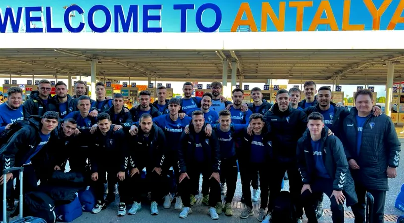 Merhaba!, transmite Unirea Dej din Antalya! Echipa clujeană are cea mai mică delegație deplasată dintre formațiile din Liga 2 plecate în cantonament în Turcia