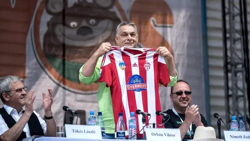 Nou promovata Sepsi are un suporter important! Viktor Orban, premierul Ungariei, s-a fotografiat cu tricoul echipei din Sfântu Gheorghe