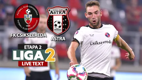 Astra produce surpriza și câștigă la Miercurea Ciuc. FK Csikszereda a ratat din toate pozițiile și a avut și trei goluri anulate, dintre care cel puțin unul printr-o decizie eronată