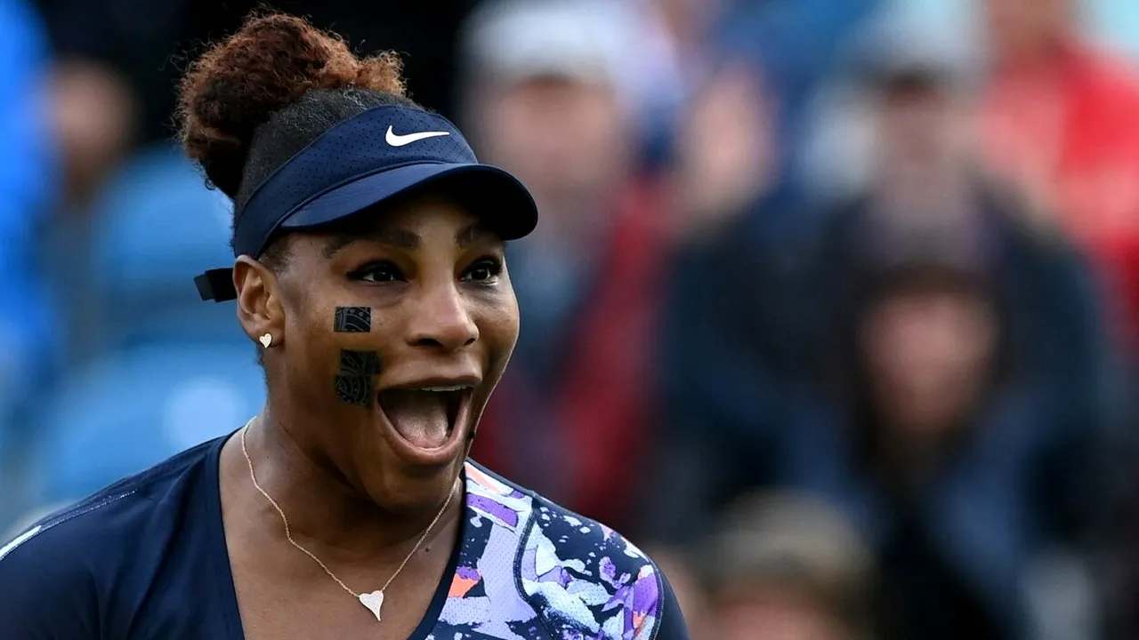 Serena Williams a câștigat primul meci disputat după o pauză de un an! Lovitura cu care a băgat frica în adversare, la Eastbourne | VIDEO