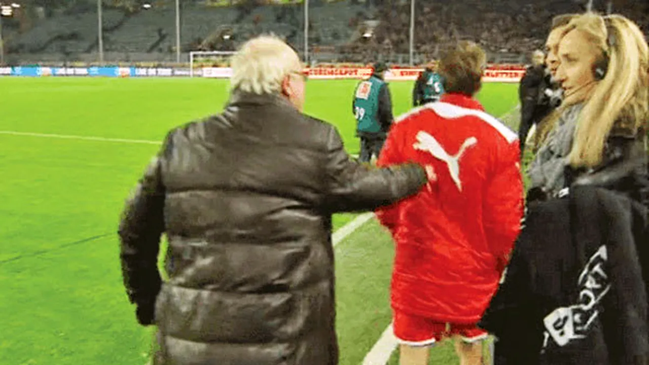 Moment halucinant în Germania!** Se pregătea să-și savureze bucuria în fața camerelor TV, dar lângă a venit antrenorul! FOTO Clipa care l-a lăsat interzis: ce s-a întâmplat