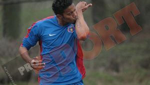 Maicon a marcat primul gol pentru Steaua, sub privirile lui Sorin Cîrțu