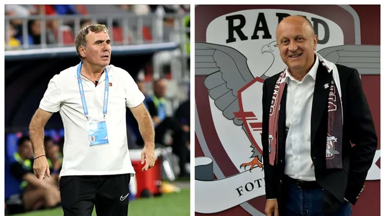 „Mi-a adus telefonul lui și pe ecran scria numele domnului Șucu”. Starul lui Gică Hagi, întrebat la națională dacă vrea să semneze cu Rapid București
