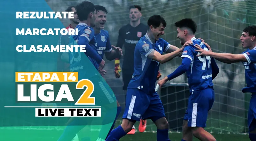 Etapa 14 Liga 2 | Metalul și Steaua au remizat în derby-ul rundei, Corvinul și AFC ASA se desprins pe primele două locuri. Pași greșiți pentru Reșița și Voluntari, iar Ceahlăul are rezultatul zilei