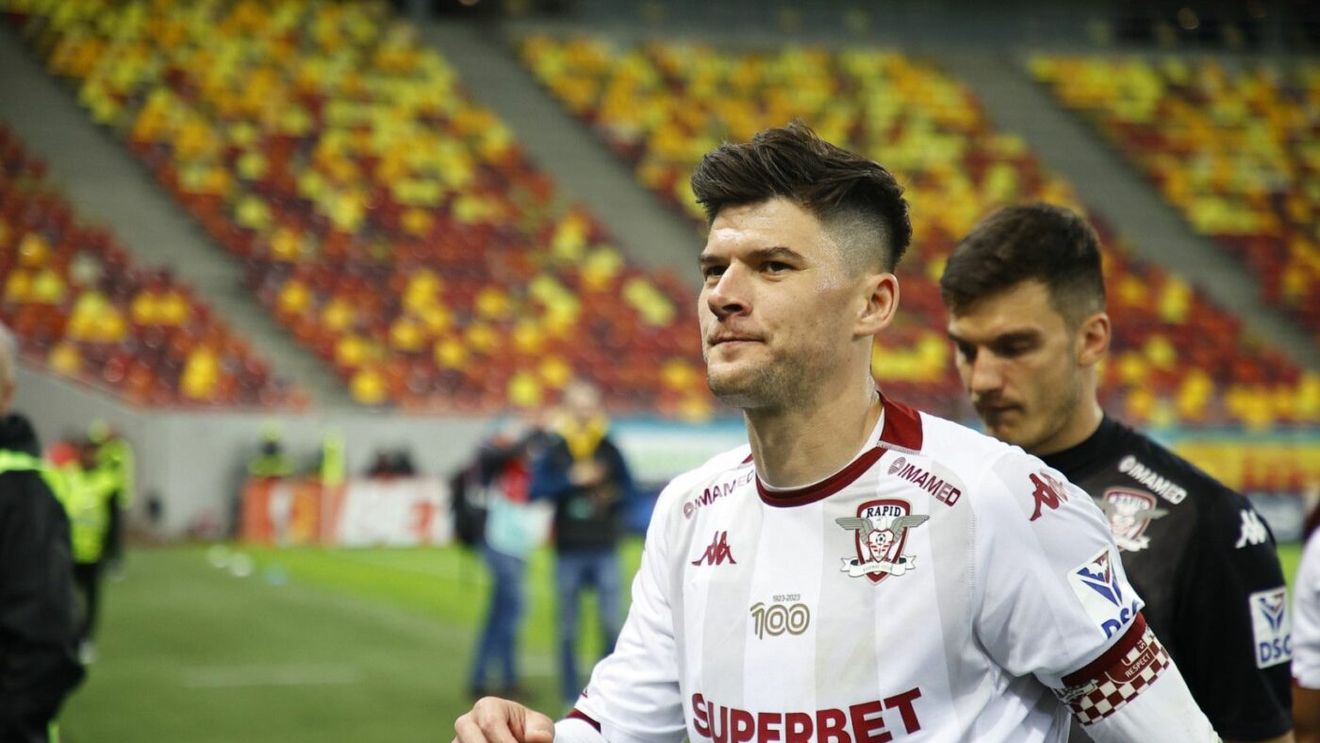Cristi Săpunaru a venit la interviu, după FCSB - Rapid 2-2, și 15 secunde a repetat cuvântul penibil încontinuu! Ce l-a scos din sărite pe căpitanul giuleștenilor