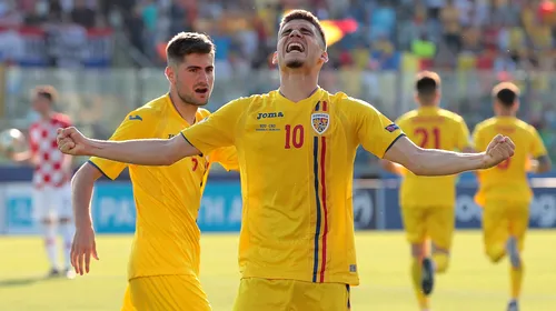 Mai bine nu se putea! România spulberă Croația în primul meci de la Euro U21. Cronica partidei din San Marino