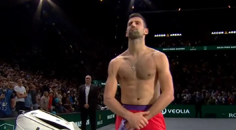 Novak Djokovic, show la debutul în turneul Masters de la Paris! Ce a putut face liderul ATP după ce și-a spulberat adversarul | VIDEO