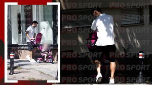 Eroul lui Dinamo din derby-ul cu FCSB e un tată model. Imaginile zilei cu Danny Armstrong, la plimbare cu bebelușul lui. EXCLUSIV