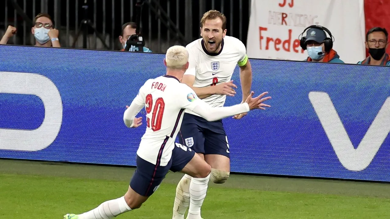 Anglia - Danemarca 2-1, în semifinalele EURO 2020 | HurriKane îi duce pe englezi în finală, unde vor întâlni Italia!