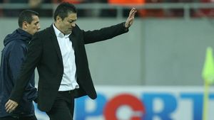 Becali va striga din nou "Tiki-taka Barcelona", dacă lui Stan îi iese!** "Pentru asta vin 40.000 de oameni la meciuri!"  PLANUL lui 'Iliesta':