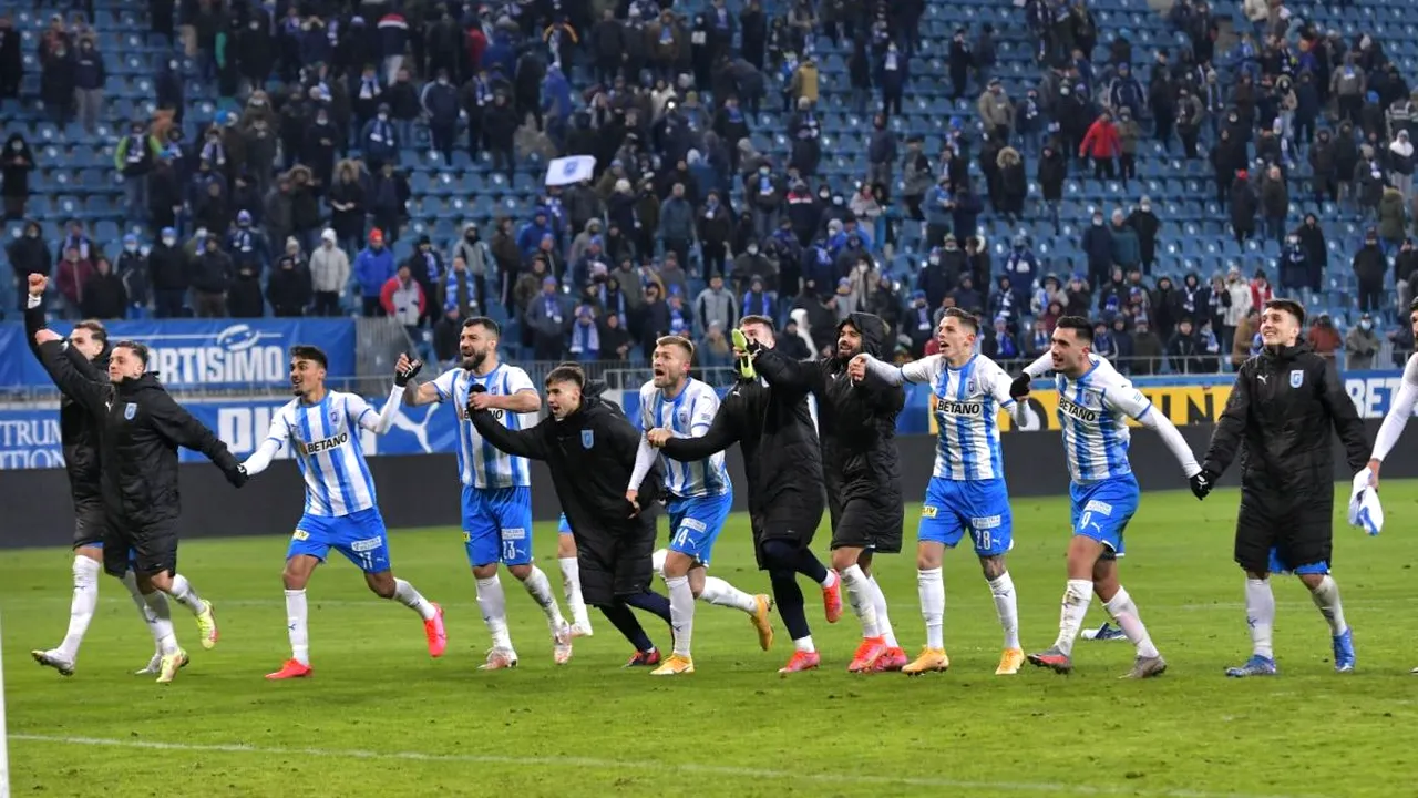 Jucătorii Universităţii Craiova, descătuşaţi după ce au oprit seria de șapte meciuri fără victorie: „Uitasem să ne bucurăm, eram frustraţi”