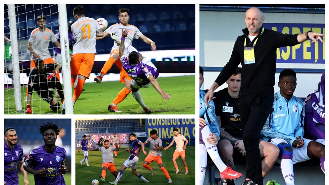 Bogdan Andone se aștepta ca Argeșul să piardă cu Metaloglobus, a reclamat anularea golului și două penalty-uri ”clare” neacordate!