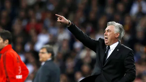 Ancelotti, fair-play după El Clasico: „Nu putem spune că am pierdut din cauza arbitrajului. Am făcut mici greșeli, care ne-au costat”