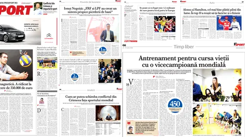 Marți, în săptămânalul ProSport: un fost sportiv la Steaua și-a abandonat cariera și s-a dedicat afacerilor. Cum a ajuns să aibă un business de peste 350.000 â‚¬