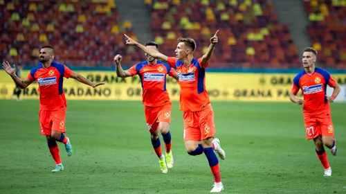 FCSB – Gaz Metan 2-1. Octavian Popescu i-a salvat pe roș-albaștri înaintea derby-ului cu Rapid