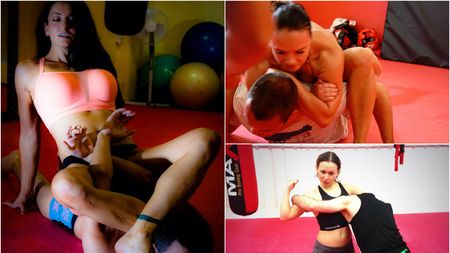 Bărbații le plătesc să le facă asta. Cât costă o sesiune de "sexy-wrestling" și cu ce clienți se mândresc deja