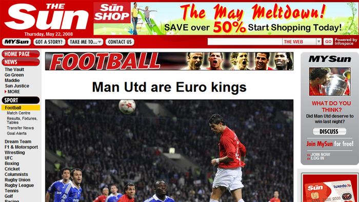 The Sun: "Manchester, regii Europei"