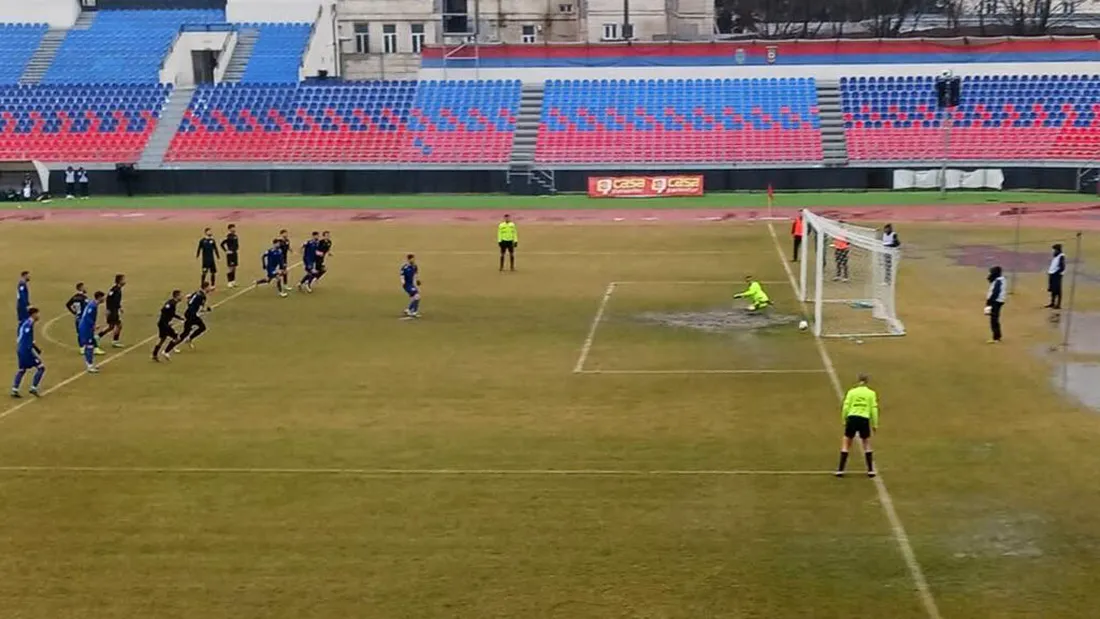 Chindia, punct norocos acasă cu Concordia, cu gol marcat dintr-un penalty discutabil! Asistență derizorie, în ciuda intrării libere și a tam-tam-ului făcut de club