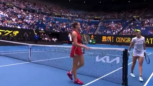 Aryna Sabalenka, reacție neașteptată după ce adversara de la Australian Open a refuzat să-i strângă mâna: „Apreciez asta!” FOTO