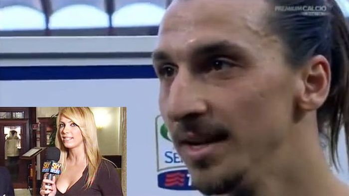 VIDEO Ibrahimovic, comportament de GOLAN!** A înjurat o ziaristă în direct la tv: "Ce p* * * te uiți?"