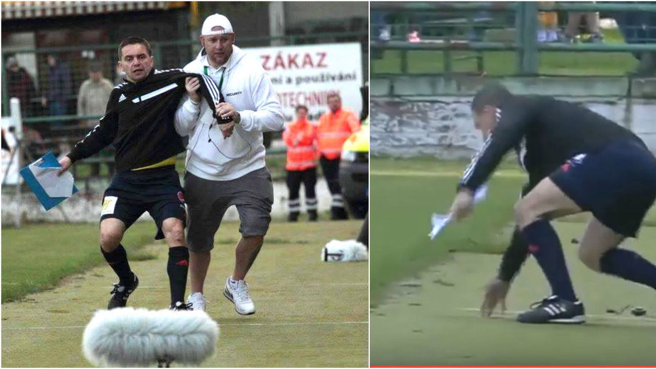 VIDEO INCREDIBIL | Arbitru beat criță în prima ligă din Cehia! Era doar "rezervă", dar se credea tușier. Cum s-a făcut de râs