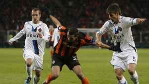 Șahtior, remiză albă cu Bruges