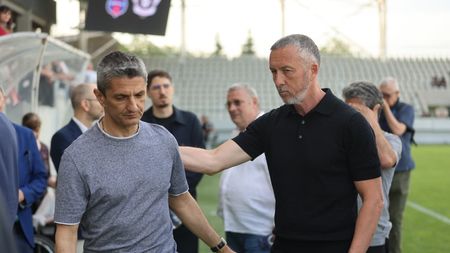 Rivalitatea s-a transformat în amiciție. Ce s-a întâmplat când Mihai Stoica și Răzvan Lucescu s-au întâlnit după 20 de ani de la sfertul UEFAntastic FCSB - Rapid