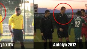 Cazul românilor care au arbitrat incognito amicale ale echipelor din Liga 1 ia amploare! Prins cu minciuna: imaginea care dovedește prezența unui arbitru în Antalya la un alt meci suspect, despre care ProSport scria încă din 2012