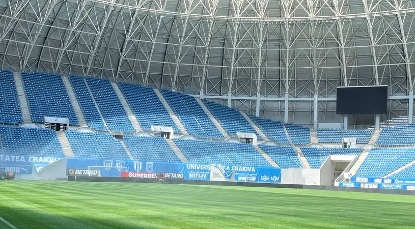 Stadionul „Ion Oblemenco” are gazon nou! Suma exorbitantă plătită de Primăria din Craiova pentru suprafața de joc ultramodernă montată pe arena din Bănie