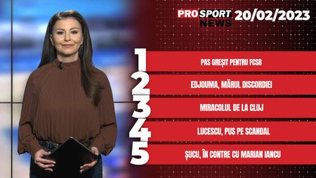 ProSport News | Malcom Edjouma, mărul discordiei. Dan Șucu, în contre cu Marian Iancu. Cele mai noi știri din sport | VIDEO