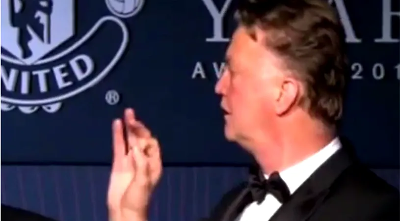 VIDEO | Louis Van Gaal s-a amețit bine la petrecerea lui United și a ținut un discurs memorabil