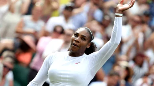 Veste importantă pentru Serena Williams, înainte de startul sferturilor de finală de la Wimbledon. Americanca și-a asigurat revenirea în Top 100. Cât de sus poate ajunge în clasament