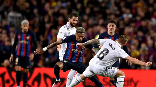 🚨 Real Madrid – <i class='ep-highlight'>Barcelona</i> 3-2 Jude Bellingham dă lovitura pe final de meci și titlul este decis în Spania