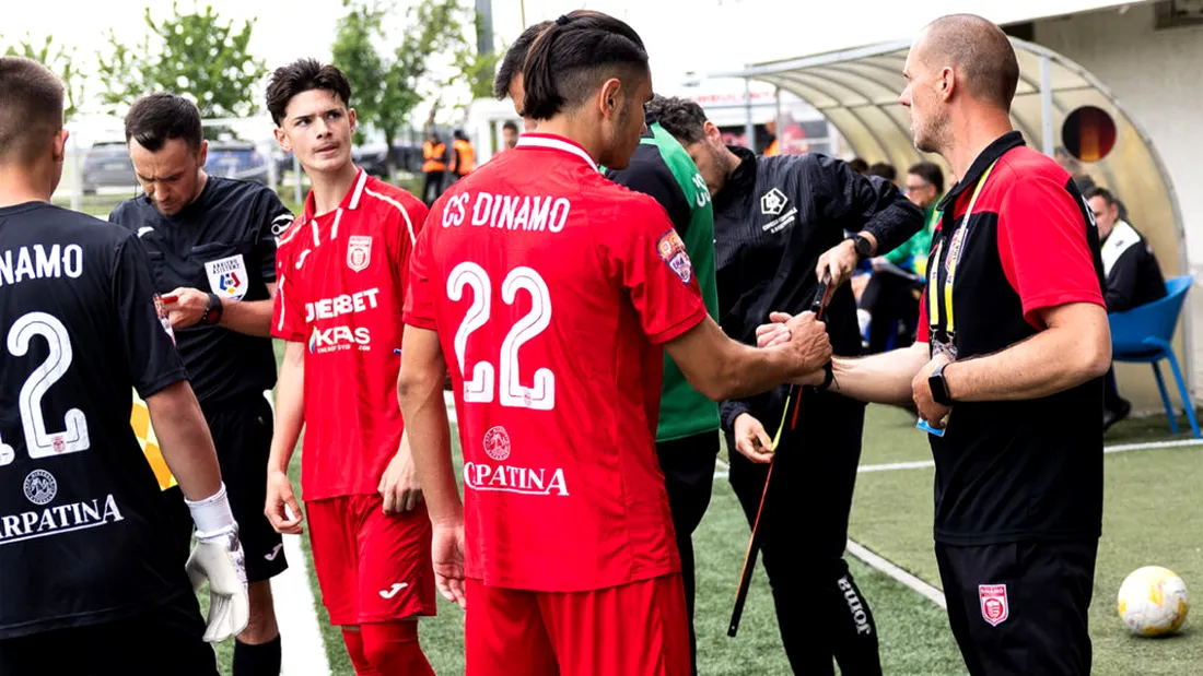 Dublu moment de gală în Liga 2. Fiul unei mari legende a sportului românesc a debutat pentru CS Dinamo alături de cel mai tânăr portar care a jucat vreodată în primele două eșaloane