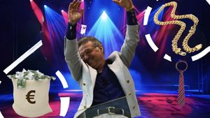 Melodia care-l făcea pe Gigi Becali să arunce pe scenă tot ce avea. „O pungă cu bani, lanțul, cravata și haina”