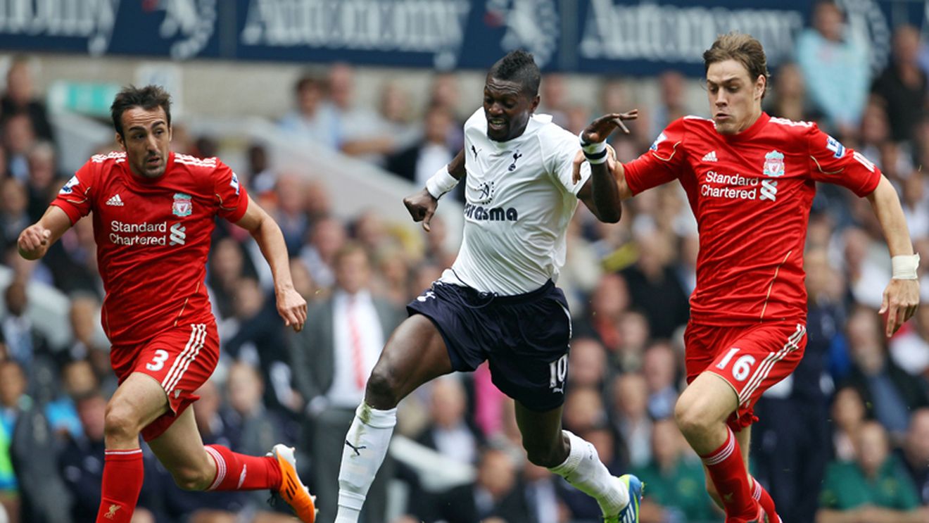 Liverpoool, UMILITĂ‚ de Tottenham!** Adebayor a reușit o "dublă" VIDEO
