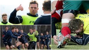 VIDEO | INTERVIU cu singurul jucător de etnie maghiară dintre "stejari". "Trebuie să facem uitat eșecul cu Rusia și să câștigăm cu punct bonus cu Germania", spune centrul Csaba Gal