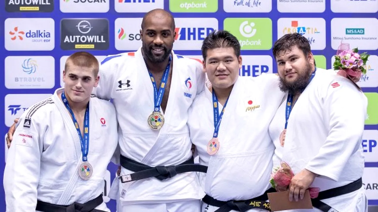 Colosul de peste 100 kg, Vlăduț Simionescu, a luat bronz la Grand Prix-ul Croației la judo