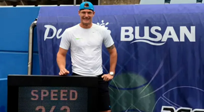 Serva lui=TSUNAMI!** Un tenismen australian deține recordul pentru cel mai rapid serviciu din tenis: 263 km/h