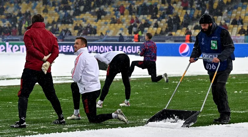 A venit iarna la Kiev! Mircea Lucescu, șocat înaintea marelui derby cu Bayern: „Sper să se joace!” | FOTO