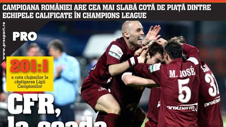 CFR Cluj, ultima în Ligă